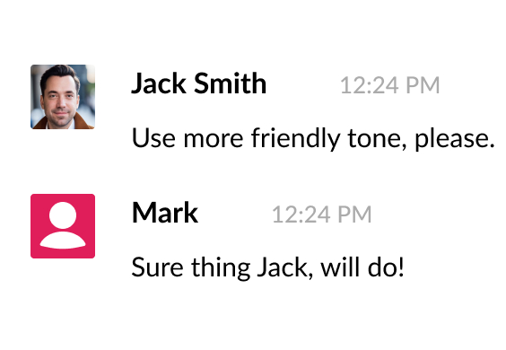 Give feedback to improve performance
