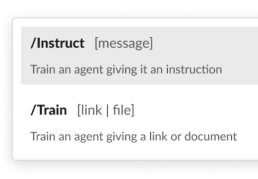 Instruct and train agents by sharing information specific to your business